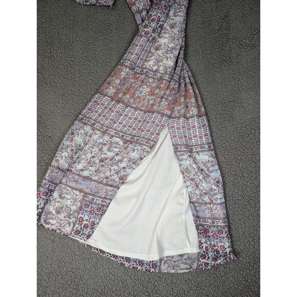 Love Reign Maxi Dress Patchwork Quilt Cottagecore Prairie Western Size Med - Picture 6 of 15